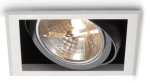Czarna lampa podtynkowa na regulowaną żarówkę ES111 Elkim Lighting 297501033 Rafi