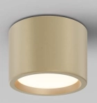 Matowa złota płytka lampa sufitowa wodoodporna łazienkowa spot Maytoni C090CL-10W3K-MG Hydra LED 10W 3000K IP44 7cm x 10,5cm
