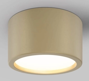Matowa złota płytka lampa sufitowa wodoodporna łazienkowa spot Maytoni C090CL-15W3K-MG Hydra LED 15W 3000K IP44 9cm x 17,6cm