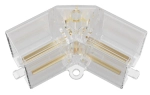 Łacznik L 120 stopni z zasilaniem do konfigurowalnej lampy hexagon Light Prestige LP-0209 łącznik L120 Geometric New