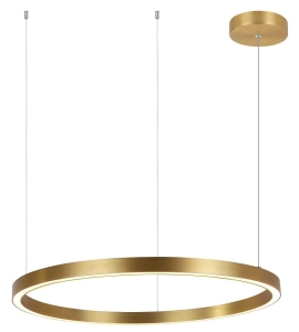 Lampa wisząca złota obręcz 60cm na trzech linkach Light Prestige LP-033/1P S GD Midway LED 35W 3000K