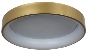 Złoty okrągły plafon z białą wnęką Light Prestige LP-049/1C GD Georgia LED 36W 3000K 60cm x 11cm