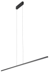 Czarna lampa wisząca podłużna listwa 180cm Nowodvorski 10850 Bar L LED 27W 4000K