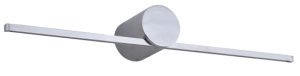 Smukła chromowana lampa ścienna kinkiet linia do łazienki Light Prestige LP-777/1W M CH Modern Slim LED 6W 3000K IP44 40cm