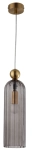 Lampa wisząca szklany podłużny wąski abażur Light Prestige LP-939/1P smoked Piega 1 E14