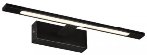 Czarny Kinkiet 41cm nad lustro do łazienki Light Prestige GS-LWB-12W BK Isla LED 12W 4000K IP44