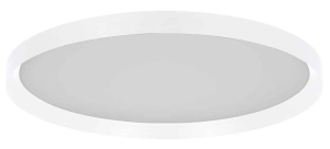 Okrągły biały płaski plafon ledowy Steinhauer 3686W Flady LED 40W i 8W 2700K CRI90 50cm ściemnialny