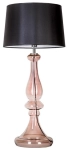 Lampa stołowa szklana miedziana podstawa i czarno biały abażur 4Concepts L203461229 Louvre E27 99cm x 45cm