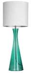 Lampa stołowa zielona szklana podstawa i niebiesko srebrny abażur 4Concepts L236312406 Chianti E27 100cm x 34cm