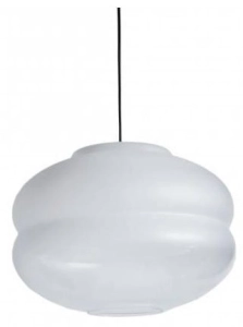 Lampa wisząca z białym szklanym kloszem 4Concepts Z214112000 Miranda Fog Wide E27 45cm x 232cm
