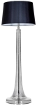 Lampa stojąca podłogowa dymna szklana podstawa i czarno biały abażur 4Concepts L213282258 Zurich E27 165cm x 50cm