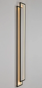 Czarny kinkiet dwa prostokąty Step Into Design ST-MD1027L Symmetry LED 69W 3000K 200cm