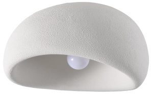 Biały plafon z tworzywa sztucznego Step Into Design DN426-40C Stone E27 40cm