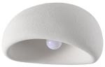 Biały plafon z tworzywa sztucznego Step Into Design DN426-50C Stone E27 50cm