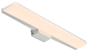 Biały płaski kinkiet nad lustro do łazienki Nordlux 2210141001 Tinia LED 24W 3000K/4000K IP44 60cm ściemnialny