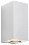 Lampa ścienna zewnętrzna kinkiet ogrodowy Nordlux 49731001 Canto Maxi Kubi 2 IP44 2xGU10 8,5cm x 17cm biały