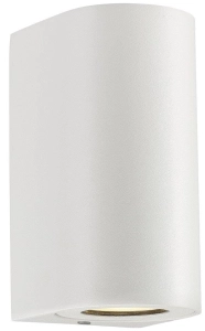 Lampa ścienna zewnętrzna kinkiet ogrodowy Nordlux 49721001 Canto Maxi 2 IP44 2xGU10 8,7cm x 17cm biały