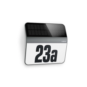 Lampa Solarna Z Numerem Na Dom Steinel ST035730 LED 4000K IP44 22cm x 24cm naklejki w zestawie antracyt