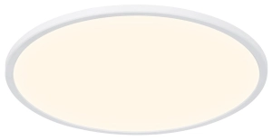 Biała okrągła lampa sufitowa płaski plafon Nordlux 2210636101 Oja LED 19W 3000K/4000K IP54 42,4cm