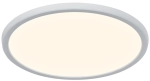 Biała okrągła lampa sufitowa płaski plafon Nordlux 2210656101 Oja LED 17W 3000K/4000K IP54 29,4cm ściemnialny