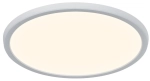 Biała okrągła lampa sufitowa płaski plafon Nordlux 2210616101 Oja LED 15W 3000K/4000K IP54 29,4cm ściemnialny