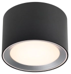 Czarna lampa sufitowa punktowa spot Nordlux 2110660103 Landon LED 6,5W 2700K IP44 ściemniacz 12,5x8,2cm