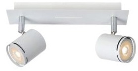 Lampa sufitowa na dwa regulowane reflektory GU10 Lucide 26994/10/31 Rilou