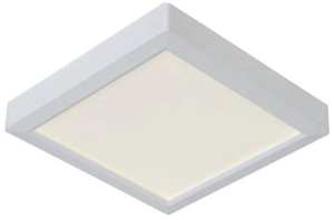 Biały kwadratowy płaski plafon sufitowy Lucide 07106/18/31 Tendo LED 18W 3000K 22,5cm