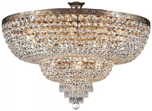 Lampa Sufitowa Kryształowy Żyrandol Maytoni DIA891-CL-14-G Palace 14xE27 56cm x 80cm złoty