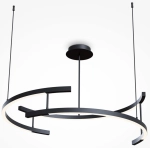 Nowoczesny czarny żyrandol lampa wisząca Maytoni MOD054PL-L52B3K Line LED 52W 3000K 83cm