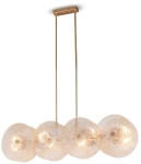 Dekoracyjna szklana lampa wisząca nad stół Maytoni MOD007PL-08G1 Aster 8xE14 62cm