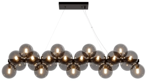Lampa Wisząca Podłużna Szklane Klosze Maytoni MOD547PL-25B Dallas 25xG9 123cm x 133cm czarny