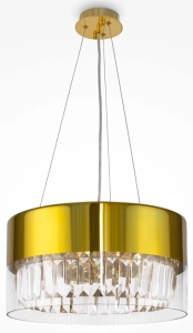 Nowoczesny złoty kryształowy żyrandol lampa wisząca Maytoni MOD313PL-04G Wonderland 4xE14 40cm x 170cm