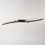 Czarna lampa sufitowa dwie listwy ledowe Vivida International 0097.20.NE WN Hyperbola LED 40W 3000K-4000K 120cm