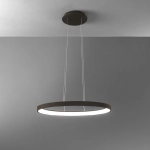 Lampa wisząca kolor brązu obręcz 60cm ściemnialna Vivida International 0095.30.BZ DIM WN Lifering-O LED 40W 3000K-4000K