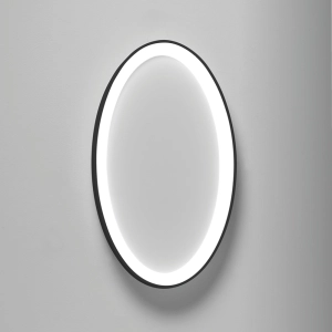 Czarny okrągły płaski ściemnialny plafon sufitowy Vivida International 0095.20.NE DIM WN Lifering-O LED 40W 3000K 60cm