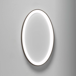 W kolorze brązu okrągły płaski ściemnialny plafon sufitowy Vivida International 0095.20.BZ DIM WN Lifering-O LED 40W 3000K 60cm