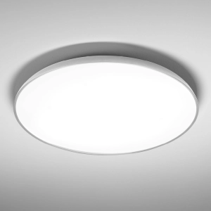 Okrągły biały ściemnialny plafon o średnicy 80cm Vivida International 0096.23.BI DIM WN Pinco LED 80W 3000K-4000K