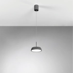 W kolorze brązu okrągła kopułowa lampa wisząca Vivida International 0096.30.BZ DIM WN Pinco LED 12W 3000K-4000K 15cm