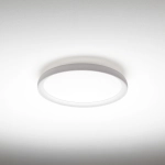 Biały płaski okrągły plafon sufitowy Vivida International 0104.20.BI WN Atena LED 36W 3000K-4000K 40cm