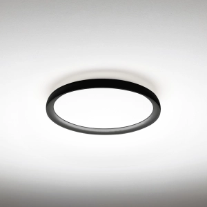 W kolorze brązu płaski okrągły plafon sufitowy Vivida International 0104.20.BZ WN Atena LED 36W 3000K-4000K 40cm