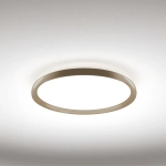Piaskowy płaski okrągły plafon sufitowy Vivida International 0104.21.SA WN Atena LED 48W 3000K-4000K 50cm