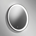 W kolorze brązu okrągłe lustro z dotykowym włącznikiem i podświetleniem Vivida International 0098.61.BZ Lifering-R LED 25W 3000K 58cm