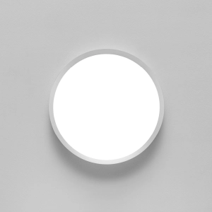 Biały okrągły płaski plafon sufitowy ledowy ściemnialny Vivida International 0105.20.BI DIM WN Hera LED 40W 3000-4000K 50cm