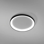 Czarny okrągły wklęsły ledowy plafon sufitowy ściemnialny Vivida International 0098.21.NE DIM WN Lifering-R LED 60W 3000K-4000K 58cm