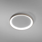 Piaskowy okrągły wklęsły ledowy plafon sufitowy ściemnialny Vivida International 0098.21.SA DIM WN Lifering-R LED 60W 3000K-4000K 58cm