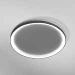 W kolorze brązu okrągły wklęsły ledowy plafon sufitowy ściemnialny Vivida International 0098.22.BZ DIM WN Lifering-R LED 80W 3000K-4000K 78cm
