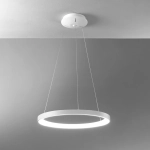 Lampa wisząca biała obręcz ściemniana Vivida International 0098.30.BI DIM WN Lifering-R LED 60W 3000-4000K 58cm