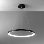 Lampa wisząca czarna obręcz ściemniana Vivida International 0098.31.NE DIM WN Lifering-R LED 80W 3000-4000K 78cm