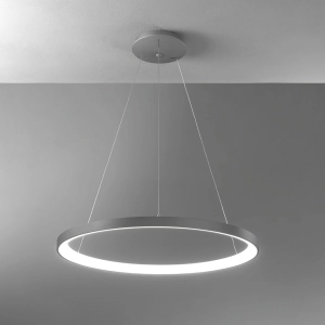 Lampa wisząca obręcz w kolorze tytanowym ściemniana Vivida International 0098.31.TI DIM WN Lifering-R LED 80W 3000-4000K 78cm